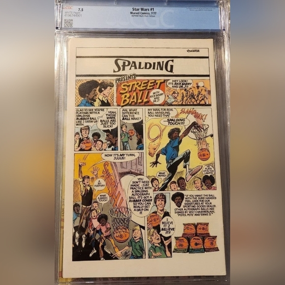 Star Wars #1 Marvel Comics July 1977 35 cents CGC 7.5 Graded KEY FIRST ISSUE! - Picture 4 of 4